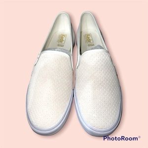 NWOT Cream Slip-On Keds